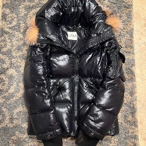 SAM jacket with real fur- girls size 10